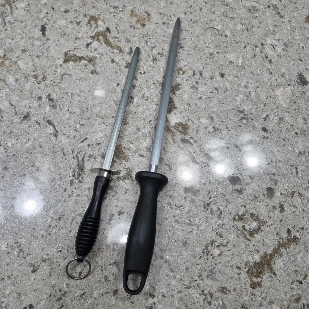 Zwilling J.A. Henckels Honing Steel Solingen Germany & Small Sharpening Rod lot‎